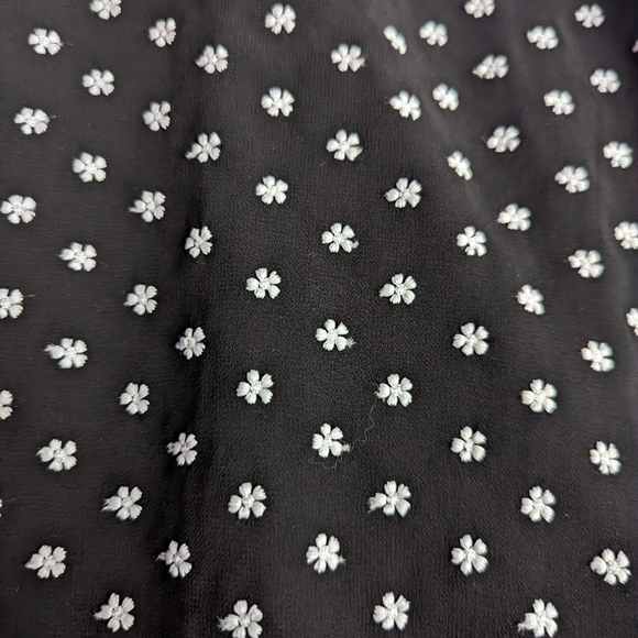 EUC Lulus Show Them Up Black Floral Embroidered Peplum Wide Leg Jumpsuit - Picture 7 of 15